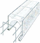 Armature metallique d'un coffre tunnel de volet roulant