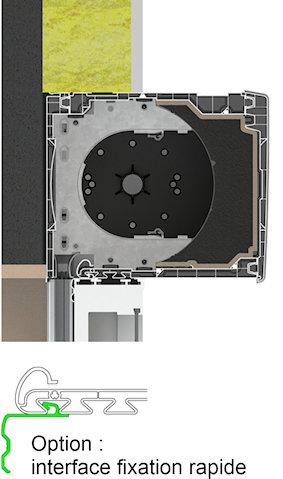 Profil aluminium d'interface de pose pour tout type de menuiseries