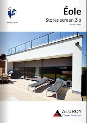 documentation aluroy sur les stores screen ZIP fabriqués sur mesure