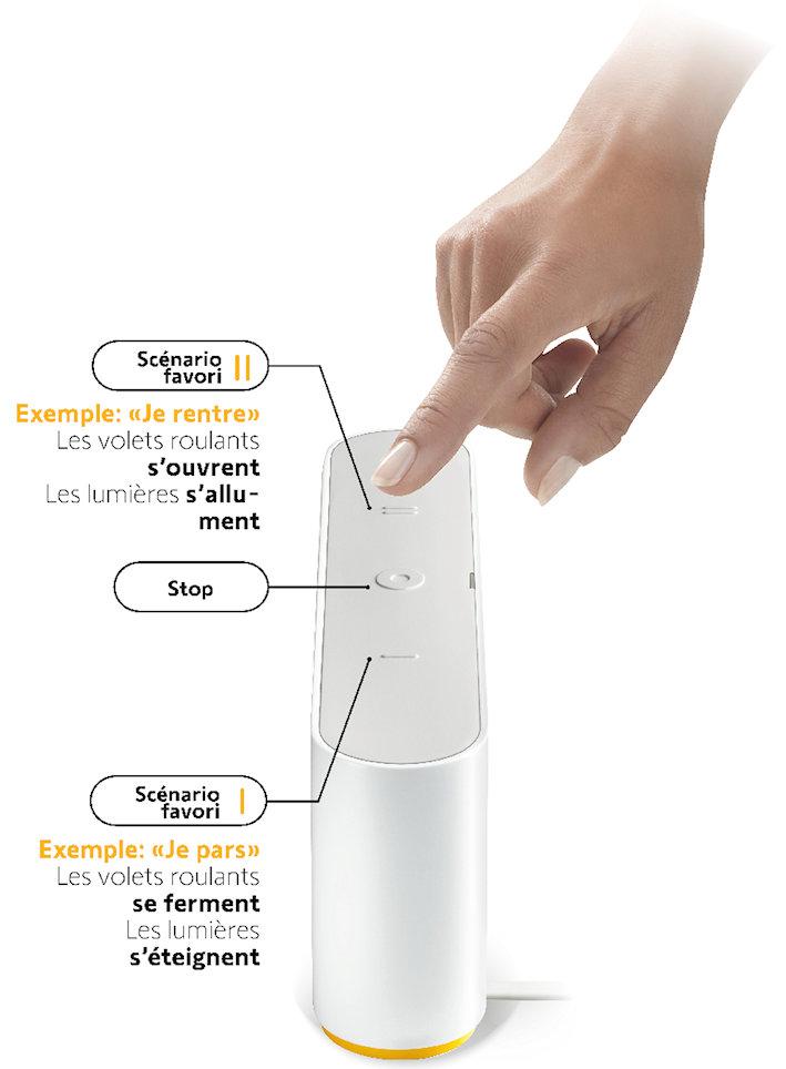 Scenario réalisable avec la box tahoma