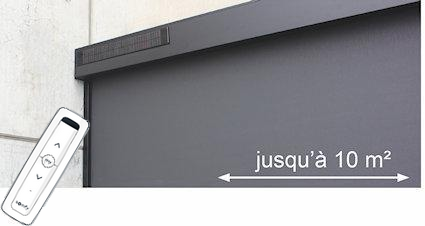 store zip avec manœuvre solaire